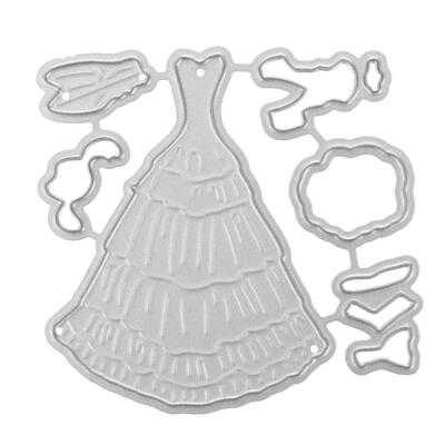

Dress DIY Craft Cutting Dies Stencils Scrapbook Embossing Album Card Gift