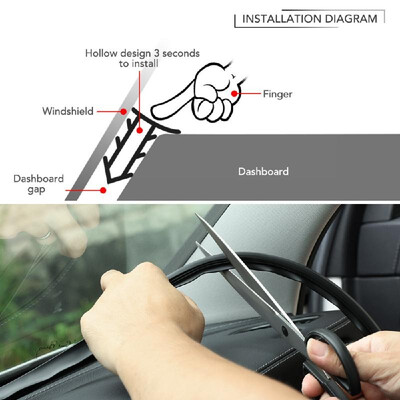 

16m Rubber Dustproof Soundproof Sealing Strip for Auto Car Dashboard Windshield