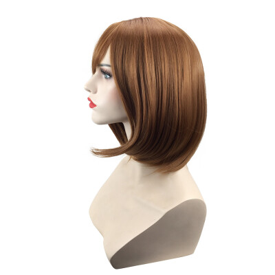 

〖Follure〗Bob Style Wig Womens Short Straight Full Hair Wigs Cosplay Party Neat BangsA