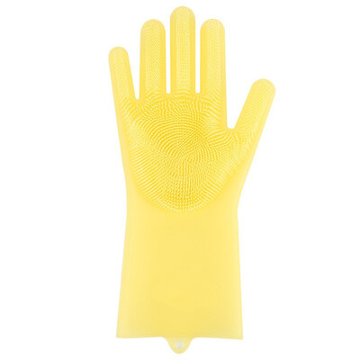 

1 pc Silicon Dish Scrubber Rubber Gloves Food Grade Cleaning Sponge Dishwashing Brushs Magic Silicone Gloves for Right Hand