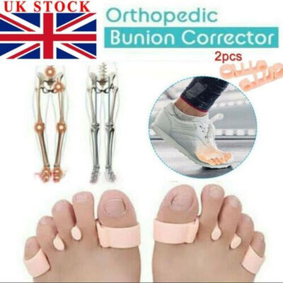 

2Pcs Toe Separators Gel Bunion Corrector 20 Shield Orthopedic Braces Correct