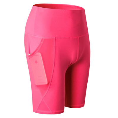 

YUERLIAN Womens High Waist Yoga Pocket Shorts Quick Dry 2024 7487