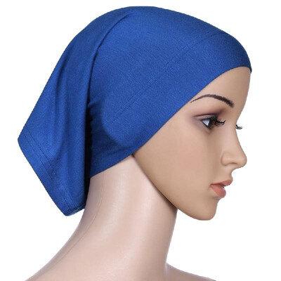 

New Fashion Muslim Hijab Turban Islamic Bonnet Underscarf Inner Cap Solid Color Tube Hat Elastic Headwear