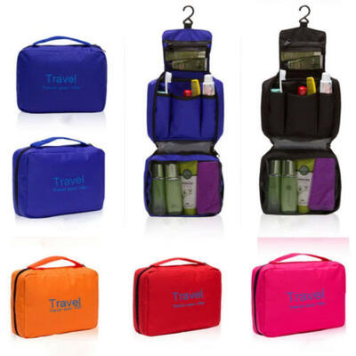 

Ladies Women Wash Zipper Bag Travel Toiletries Makeup Organizer Toilet Hanging