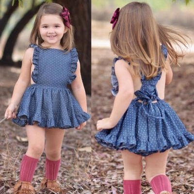 

Toddler Kids Baby Girl Dress TuTu Party Summer Sleeveless Skirts Dress 1-6 Years