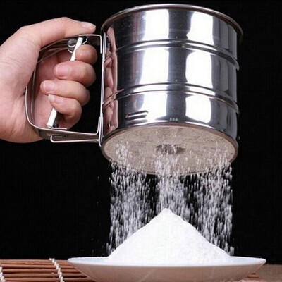 

Stainless Steel Hand Hold Flour Sieve Sugar Powder Sieve for Cooking Baking Tools