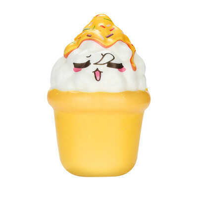 

Siaonvr Squishies Kawaii Ice Cream Slow Rising Cream Scented Keychain Stress Relief Toys