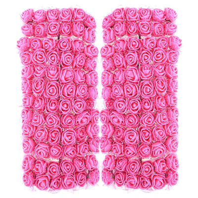 

144pcs 2cm Foam Rose Artificial Bouquet Multicolor Rose Wedding Decoration