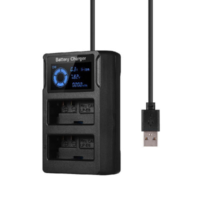 

Portable Dual Slot USB Camera Battery Charger with LCD Display Quick Camera Battery Charger for Nikon EN-EL15 Batteries Camera Acc