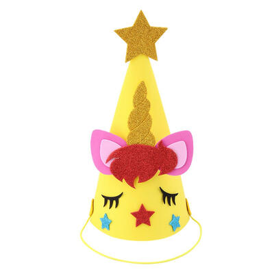 

Glitter Cartoon Horse Kids Party Hat Princess Cosplay Dance Event Headdress