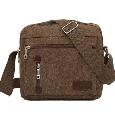 

Men Canvas Messenger Bag High Quality Shoulder Bags Male Business Crossbody School Bags For Teenager T35