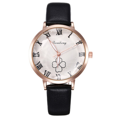

New creative Roman scale four-leaf clover ladies fashion quartz watch female casual student table