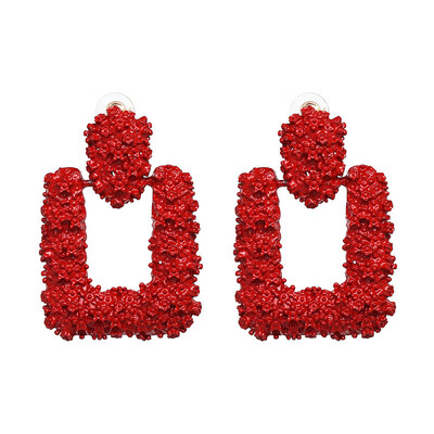 

EK848 Big Metal Drop Earrings for Women Gold Color Geometric Statement Earring 2018 Vintage Earing Fashion Punk Party Jewelry