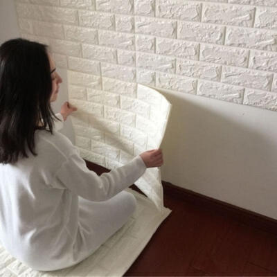 

3D Brick Pattern Wallpaper Bedroom Living Room Modern Wall Background TV Decor