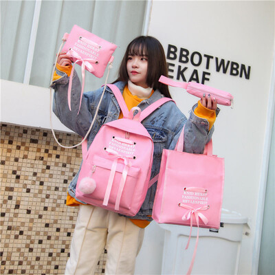 

Ins bag female 2019 new Korean version of Harajuku ulzzang high school students campus wild tide backpack bag