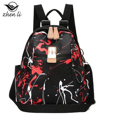 

Autumn new shoulder bag female candy graffiti style European&American girls backpack supply female bag