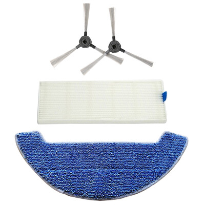 

For Dibea GT9 D960 Sweeper Accessories Filter Rag Side Brushes Replacement Kit