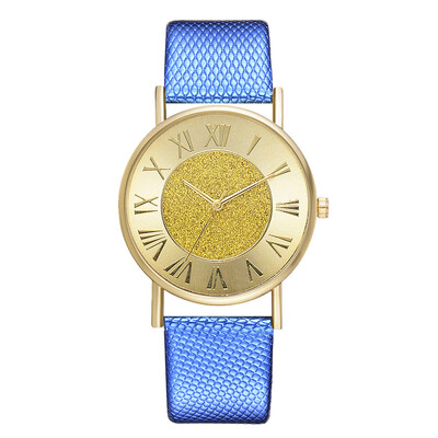 

High-grade loose powder watch Roman digital ladies casual business PU watch
