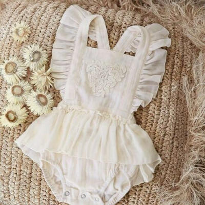 

Newborn Baby Girl Ruffle Lace Romper Jumpsuit Bodysuit Clothes Outfit Summer