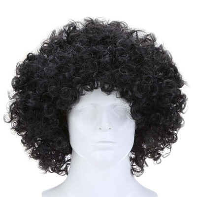 

Curly Afro Wigs Multi-color Party Clown Funky Disco for Men Women Fancy Dress