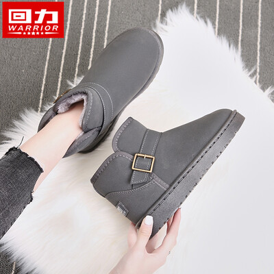 

Snow boots womens short tube 2019 new boots winter velvet thicker warm cotton shoes 100 anti-skid boots