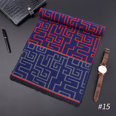 

2018 new mens scarf wholesale autumn&winter Korean version of business gifts brushed silk cotton scarf factory direct sales