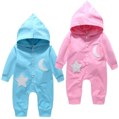 

Cute Newborn Infant Baby Boys Girls Romper Bodysuit Jumpsuit Hooded Clothes Outfits 1Pcs