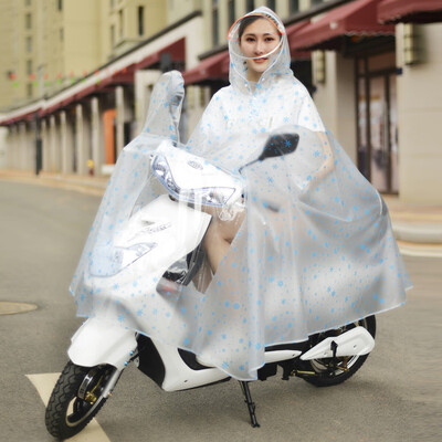

Galloping electric car raincoat motorcycle poncho battery car riding raincoat men&women double cap increase thickening single Oxford cloth  jujube