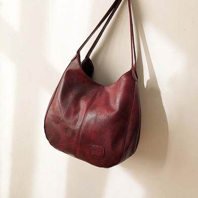 

Tailored Fashion Womens Soft Leather Shoulder Bag Multi-Function LargeHand Bag