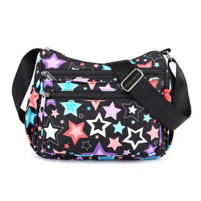 

One-shoulder lady bag Middle-aged&old lady bag printing mother bag Oxford bag oblique Bag oblique back nylon bag