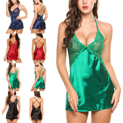 

Womens Sexy-Lingerie Nightwear Underwear G-string Babydoll Sleepwear Robe Dress