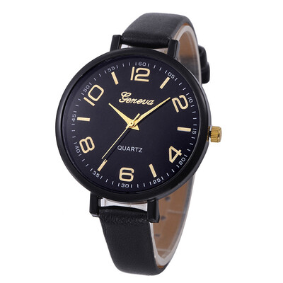 

Simple Style Large Dial Roman Numerals Fresh Ladies Watch De Fashion Montres Femmes Womens Watches Fashion Geneva Wristwatch