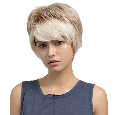 

〖Follure〗100 Real Remy Human Hair Topper Toupee Clip Hairpiece Lace Top Wig For Women