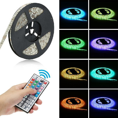 

LED Strip Lights Kit 300LEDs Waterproof RGB Flexible Lights with 44Key Controller Power Supply for Home Decoration