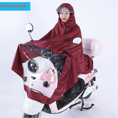 

Motorcycle Hooded Raincoat Bicycle Rains Capes Bike Rainsuit Portable Travel Camping Ponchos PVC Glue Raincoat