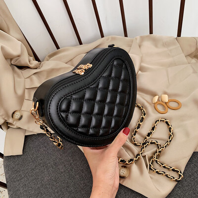 

Small fragrance style ocean bag female 2019 new Korean version of fashion wild temperament rhombic chain shoulder slung handbag