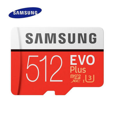 

Samsung MicroSD Card 512GB U3 EVO Plus Memory Card 100MBs Read Speed 90MBs Write Speed