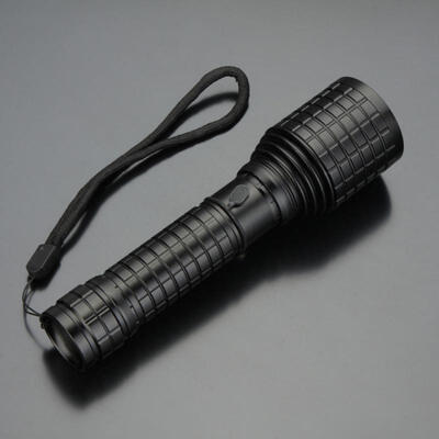 

XML-T6 LED Zooming Flashlight Outdoor Waterproof Aluminum Alloy 5-Mode Emergency Light Torch With Strap