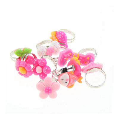 

Lovely Children Adjustable Rings Playing Dress Up Jewelry Toys