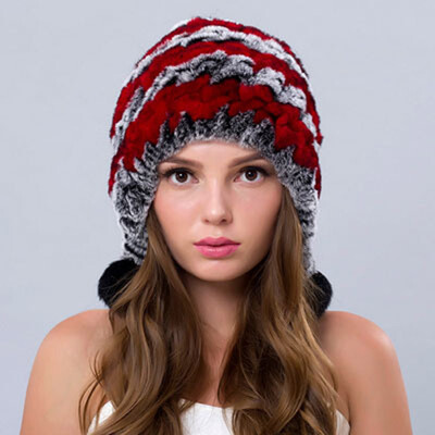 

Tailored Fashion Elegant Warmth Women Hats Handmade Warm Caps Female Hairball Headgear