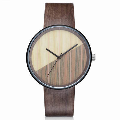 

GAIETY Men\s Wood Grain Pu Band Wrist Watches G539