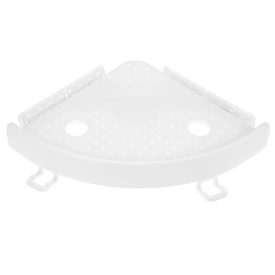 

Plastic Suction Cup Corner Shelf Bathroom Organizer Shower Toilet Wall Rack