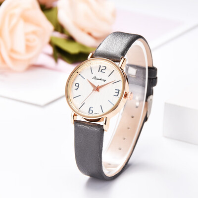

RM Simple And Stylish Casual Multi-Color Dial Leather Strap Ladies Quartz Watch