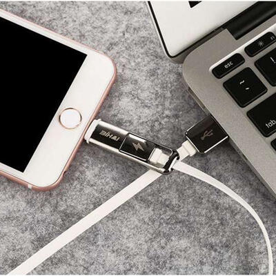 

BH-SJX126 V8 2-in-1 Charge Cable 24A Lightning Type-c Fast Charging And Syncing Cord-1m