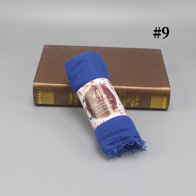 

2018 new monochrome cotton&linen scarves new hairy hooded headband Yunnan literary travel shawl wholesale