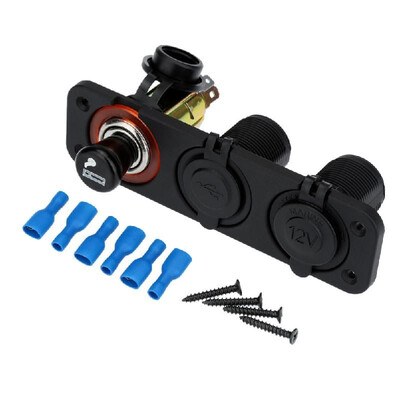 Dual USB Car Cigarette Lighter Socket Splitter Charger Adapter Power Socket Socket 12V Plug