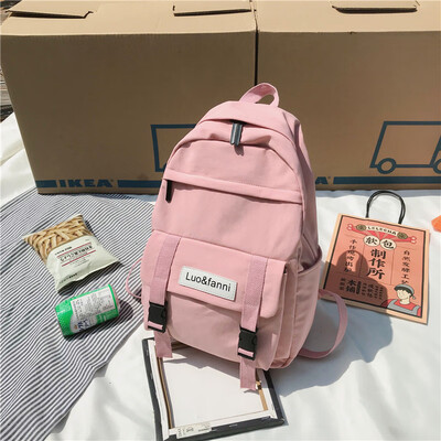 

Ancient bf wind ins bag female Korean version of high school students large-capacity campus simple backpack backpack backpack back