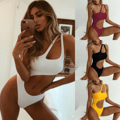 

Sexy Womens One piece Bikini Push-Up Padded Swimwear Swimsuit Bathing Beachwear