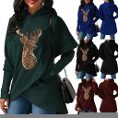 

Women&39s Hoodie Sweatshirt Jumper Sweater Hooded Pullover Long Sleeve Coat Tops