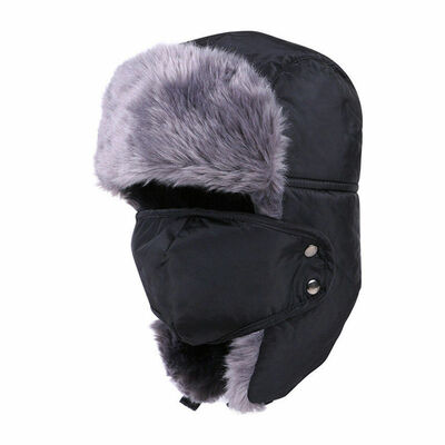 

SUNSIOM Women Men Winter Warm Fur Trapper Aviator Trooper Cap Russian Earflap Ski Hat